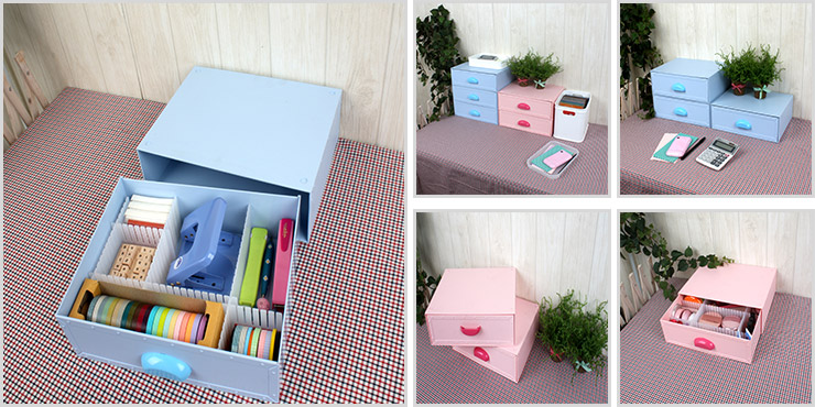 淡雅色系整理箱